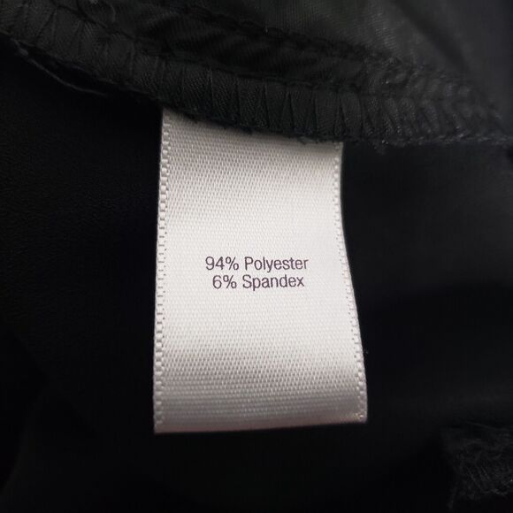 Jennifer Lopez Womens Pants Size 2 Black Cropped Dress Buckles Wide Leg Pockets - Picture 9 of 12